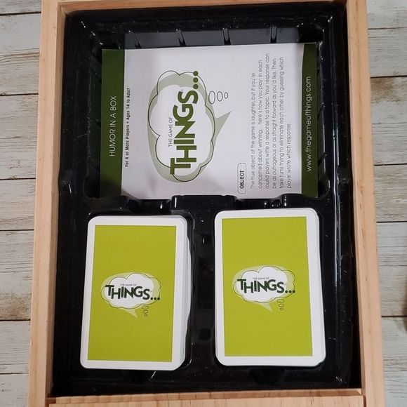 Parch Products The Game of Things Card Game in Wooden Box.‎ - Picture 2 of 5
